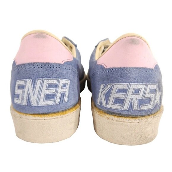 Golden Goose Suede Blue and White Sneakers - Picture 5 of 16